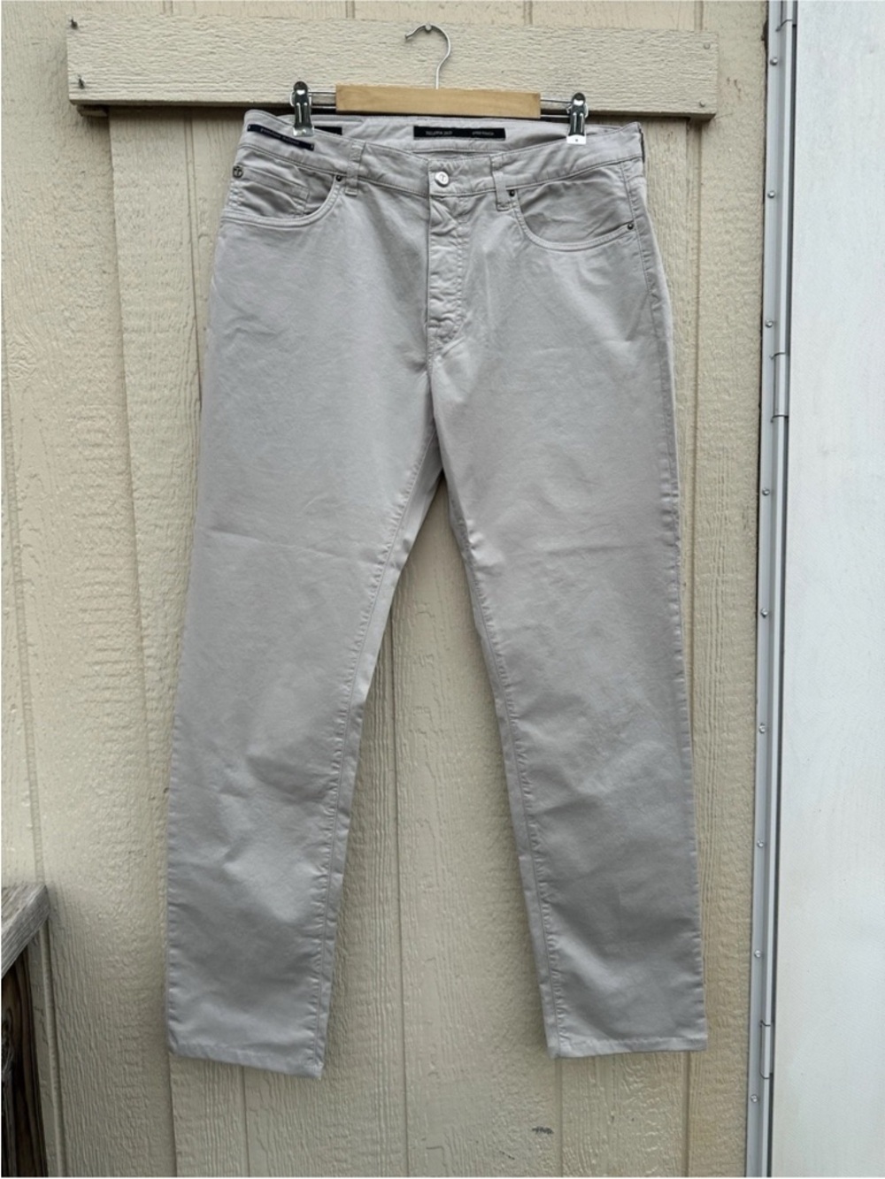 Teleria Zed 5 Pocket Jeans Dye Touch Men’s 36X32 Gray Indigo Zed Italy Made